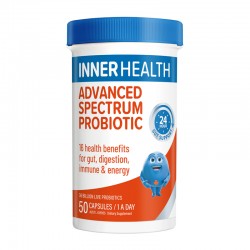 【秒杀】Inner Health Advanced Spectrum Probiotic 50s 澳洲茵澳斯高级360亿广谱活性益生菌50粒 保质期2026.6 【秒杀】Inner Health Advanced Spectrum Probiotic 50s 澳洲茵澳斯高级360亿广谱活性益生菌50粒 保质期2026.6